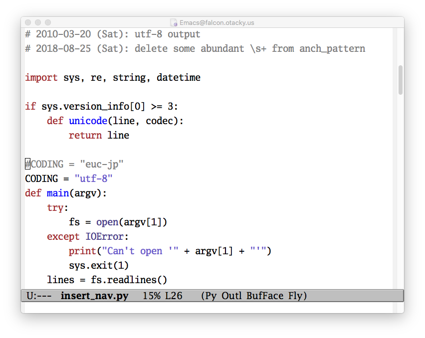 Python code in Luxi Mono 